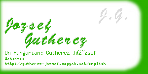 jozsef guthercz business card